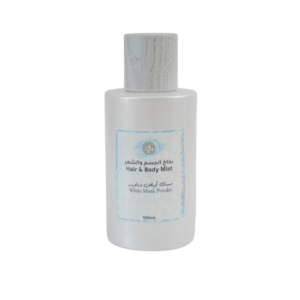 white musk powder hair body mist