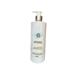 white musk powder hair shampoo