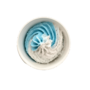 white musk powder scrub